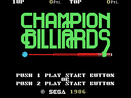Заставка игры Champion Billiards